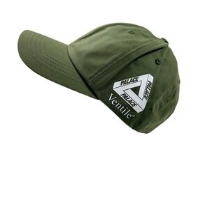 Palace Ventile Side Tri 6-Panel Hat Olive Green AW24 Adjustable Strapback Cap